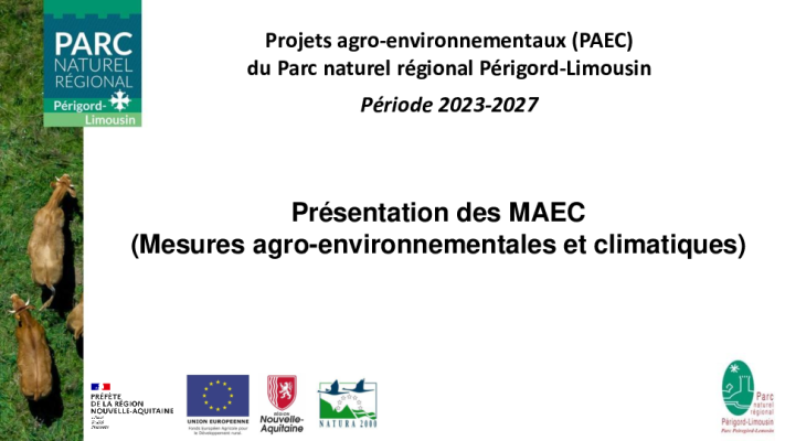 Présentation MAEC PNRPL 2023-2026